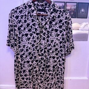 Allsaints Heart Viscose Hawaiian Shirt